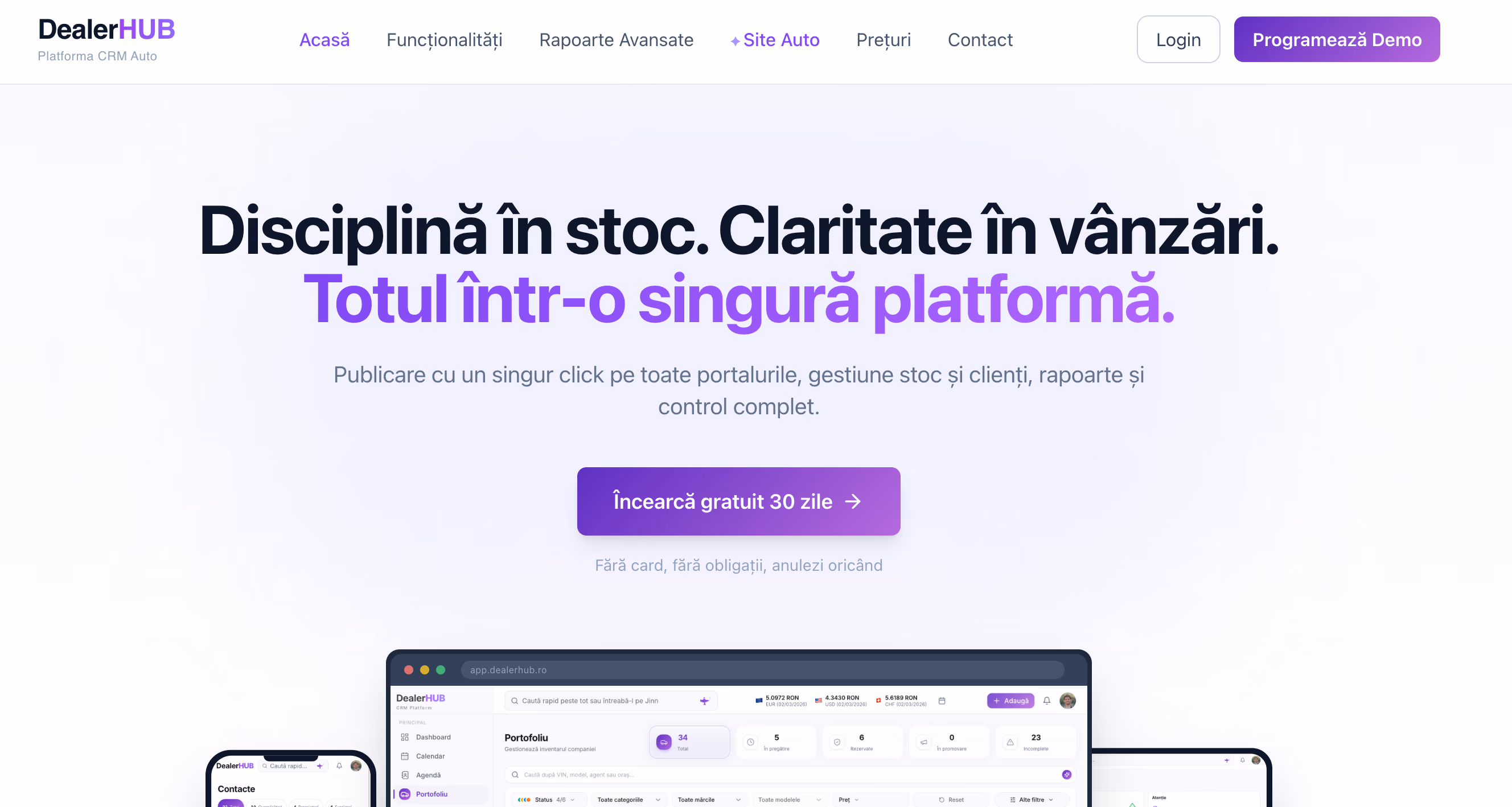 SaaS · CRM Auto · proiect SaaS · CRM Auto